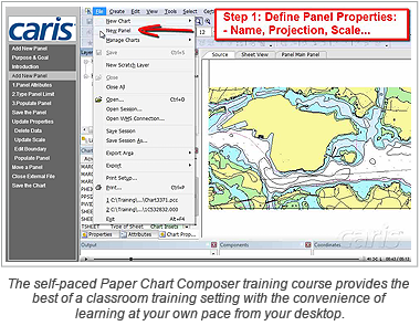 The self-paced Paper Chart Composer training course provides the best of a classroom training setting with the convenience of learning at your own pace from your desktop.